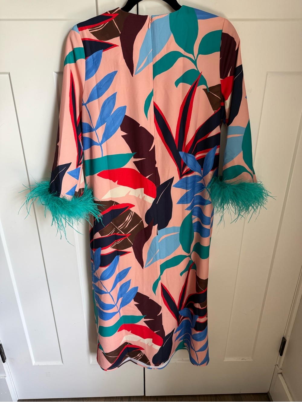 NWT Tuckernuck Vibrant Palms Feather Jamie a statement dress! Size XS, fits big. - Picture 9 of 12